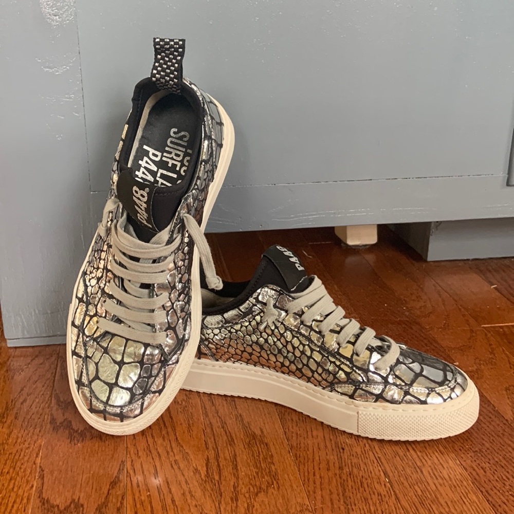 P448 Sohosocks Sneakers in Snake Print